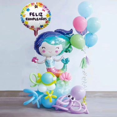 Globo Mylar/Latex F.C. Sirena 37 Piezas