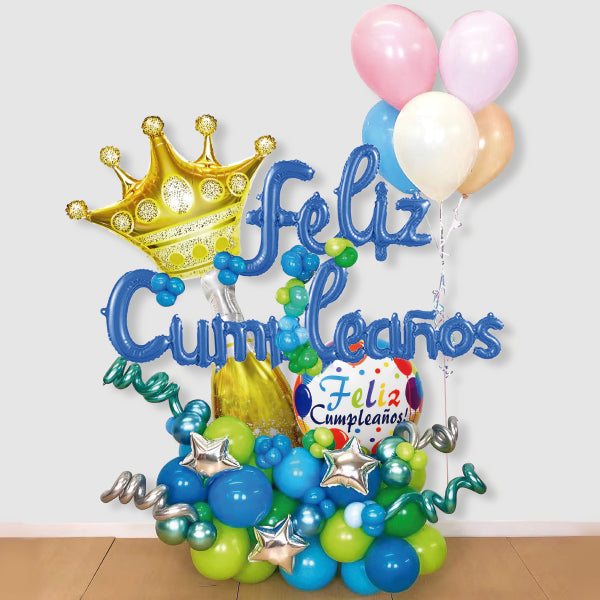 GLOBO MYLAR/LATEX F.C. CORONA   51 PIEZAS