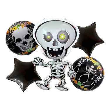 Globo Mylar Esqueleto 5 Piezas