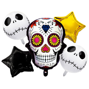 Globo Mylar Catrina Jack Estrella 5 Piezas