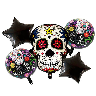 Globo Mylar Catrina Bigote 5 Piezas