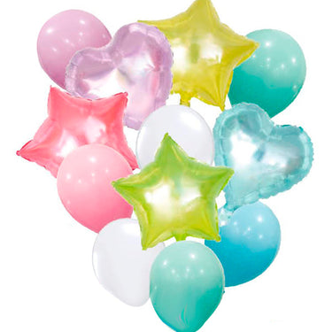 Globo Latex/Mylar Macaron 12 Piezas