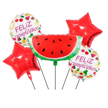 Globo Mylar Sandia 5 Piezas