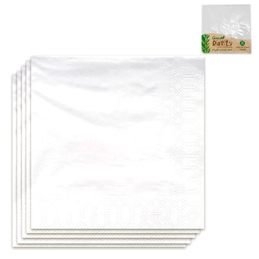 Servilleta Ecologica 25X25 Cm Blanco 20 Unidades