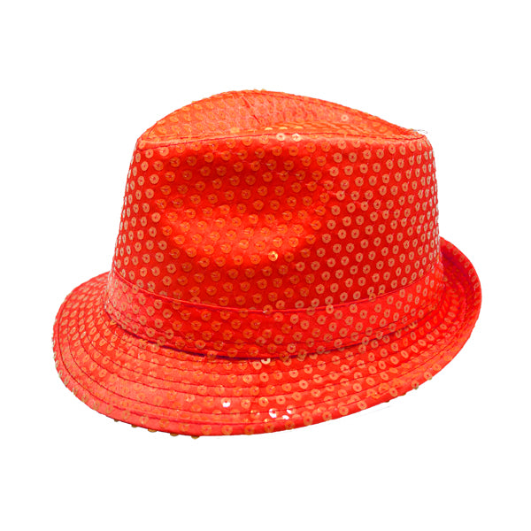 SOMBRERO GUAPO LENTEJUELA ROJO