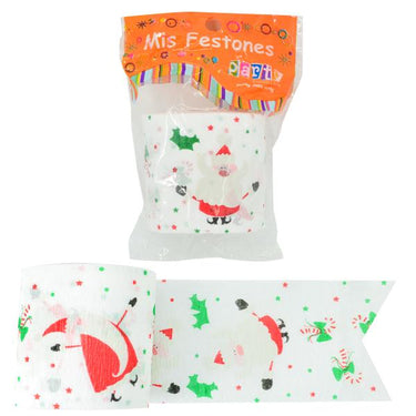 Feston Impreso Santa Claus 1 Unidad