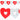 Guirnalda Corazon Rojo/Blanco 2 Mts