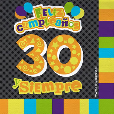 Servilleta 30 Y Tantos 20 Unidades