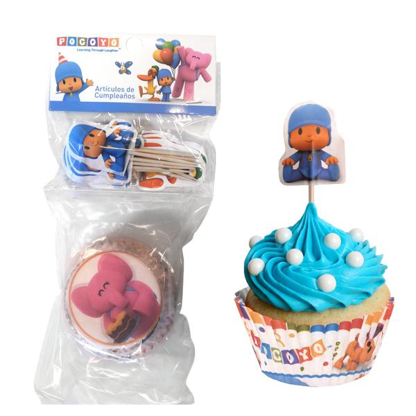 Globos De Helio y Cupcake Toppers Decoracion Para 1 Año Cumpleaños La  Granja Set