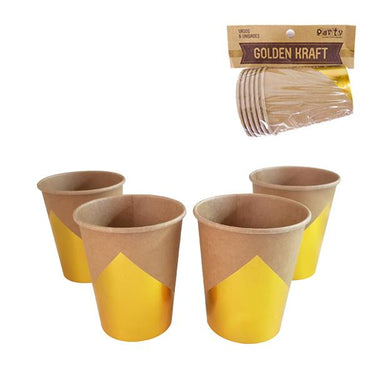 Vaso Golden Kraft 6 Unidades