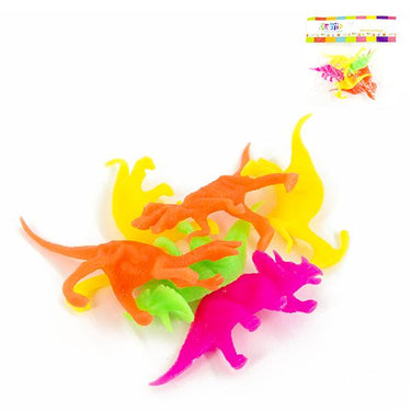Chiche Dinosaurios 9 Cm Neon 6 Unidades
