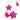 Guirnalda Estrella Glitter Fucsia