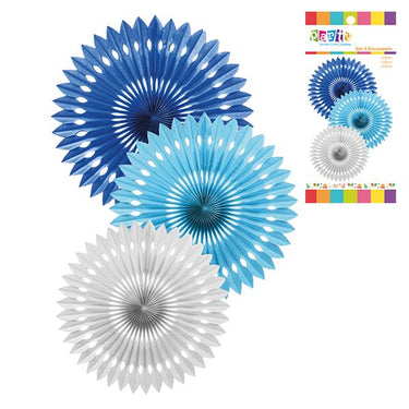 Escarapela Set 3 Azul/Celeste/Blanco 20-30-40