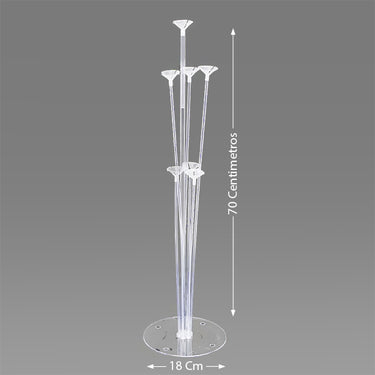 Base Acrilico 7 Globos 70 Cm