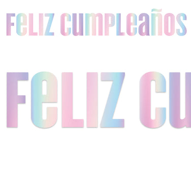F.C Letras Iridiscente