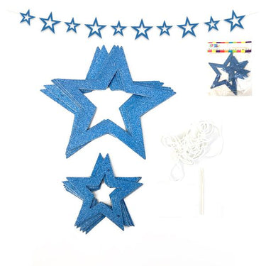 Guirnalda Estrella Glitter Colores