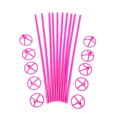 Varilla Portaglobo 40 Cm Fucsia 10 Unidades