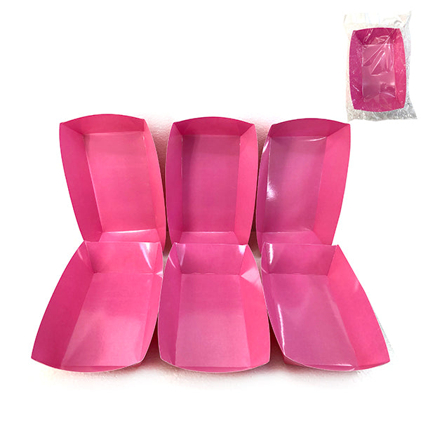 BANDEJA RECTANGULAR  X 6 ROSA