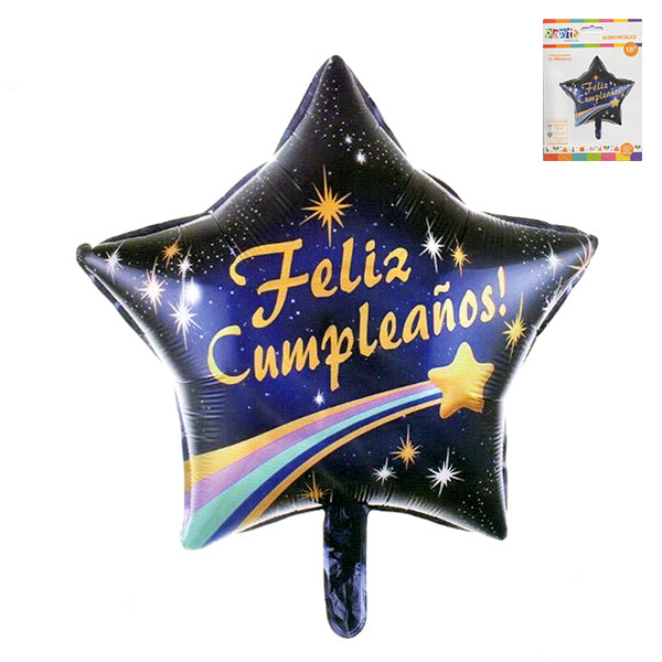 GLOBO MYLAR ESTRELLA  18" F.C AZUL