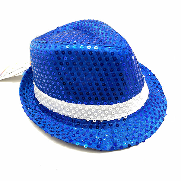 SOMBRERO GUAPO LENTEJUELA AZUL