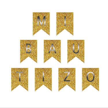 Guirnalda Mi Bautizo Dorado
