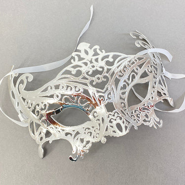 Antifaz Veneciano Calado Plata