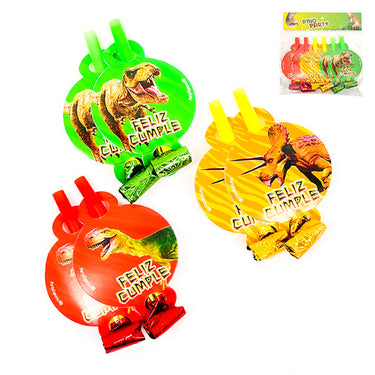 Pito Serpiente Dino Jurasico 6 Unidades