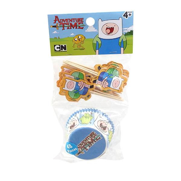 SET CUPCAKES Y PICKS HORA DE AVENTURA FINN